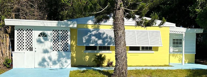Welcome to this charming 3-bedroom, 1-bathroom CBS home offering a bright, open layout and a private backyard with room for a pool. The sales price already reflects an allowance for a new roof and AC system, providing excellent value and opportunity for future improvements. Ideally located near the Indian River Waterway, beautiful beaches, and great waterfront activities, this property also generates annual rental income, making it an attractive investment or personal retreat. Conveniently close to shopping, dining, golfing, and major roadways, this home combines comfort, location, and income potential in one desirable package.