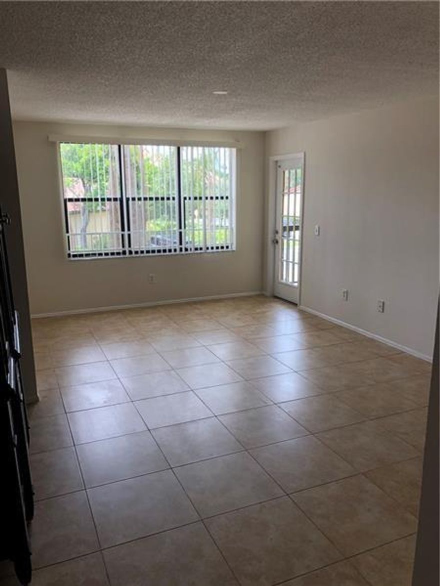 AVAILABLE FOR IMMEDIATE OCCUPANCY! Located on the 2nd floor, this freshly painted 2/1 condo comes with brand new kitchen cabinets and countertops, tiled floor throughout and ready to move it ASAP! Master bedroom has an oversized closet. New vanity and countertop in the bathroom. Very clean unit with lots of natural light! Washer and Dryer in unit. First, Last and Security needed. 2-week association approval process. 550 minimum credit score needed.