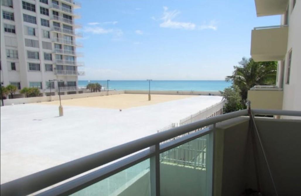 Bright 1/1 BR Side Oceanview Condo with Resort Style Amenities on Hollywood Beach. Wake up to the calming sound of waves. Enjoy your morning coffee on your glass-wrapped balcony. Hurricane impact doors and windows ensure peace of mind and safety in every storm. Enjoy an upgraded lobby and deluxe amenities, heated oceanfront, gym, sauna, business center, BBQ grills, cabanas, tiki hut, hot tub and private beach access. Located across from a new Publixt, minutes from Hollywood and Aventura’s vibrant shops, dining, nightlife, and just a 15 minute drive to Fort Lauderdale Airport. A serene full-time residence, beachside retreat, or investor-friendly property with flexible 6-month rental options allowed twice per year. Don’t miss this rare opportunity.