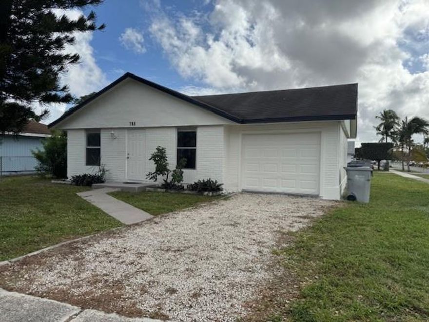 Single Family, Large Corner Lot - 4 bedroom, 1.5 bath single-family home on a large corner lot with a garage. Fresh paint, new flooring, and a fully updated kitchen with new appliances. w/ laundry - washer/dryer. Big yard. Close to schools, parks, shopping, and major roadways. Easy Approval Process. Low move-in costs for qualified tenants. Owner will accept Section 8 vouchers.