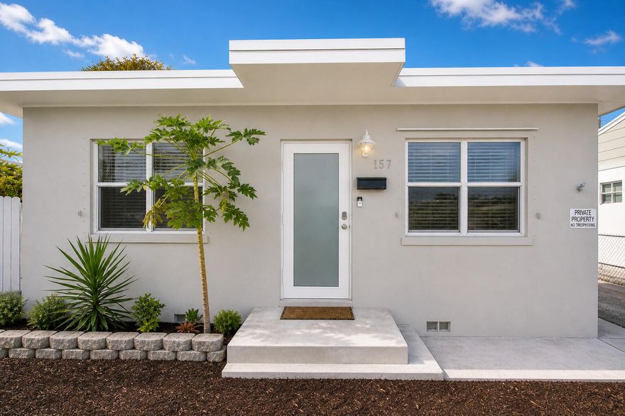 Turnkey BnB or Ready-to-Enjoy Getaway! This solid concrete block 2BR/1BA + office home at 157 E 25th St, Riviera Beach is ideal for those seeking a fully furnished, move-in-ready retreat near the coast. • Major Upgrades - New roof (2023), upgraded electrical, UV light air system, and fresh interior paint • Not in a Flood Zone • No HOA • Fully Equipped - Comes furnished and ready for immediate use • Easy-Care Yard - Designed for low upkeep • Comfort & Functionality - King bed, twin XLs, stocked kitchen, dedicated office space, and washer/dryer • Outdoor Space - Private backyard with fire pit and seating for relaxing evenings Whether you're searching for a first or second home, this property is ready to enjoy with minimal effort. Additional Notes: Sold as-is. Recent 4-point inspection avail