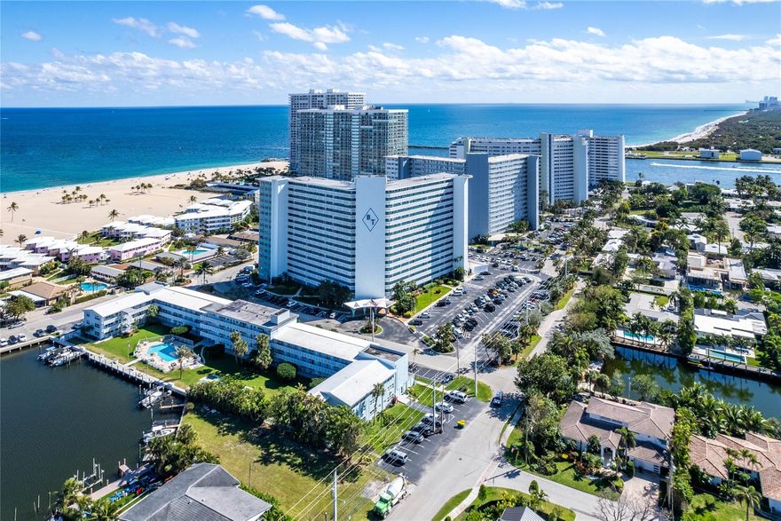 Experience seaside living at its finest in this beautifully renovated 1-bed, 1-bath unit with breathtaking ocean views. Enjoy the ultimate beach lifestyle with direct access just a few steps to one of Fort Lauderdale's largest beachfronts. This unit has new flooring throughout along with a beautiful open and spacious kitchen and stainless-steel appliances. All new bathroom with a large shower completes this unit. Indulge in amenities including a heated pool, shuffleboard, large sun deck and barbecue grill area. There is also a secure lobby with 24-hour staff and a bike storage room for your convenience. Conveniently located less than 15 minutes from Fort Lauderdale international airport. Your oasis awaits in this secure and sophisticated beach haven community.