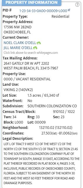 SOUTHERN COLONIZATION CO - Land