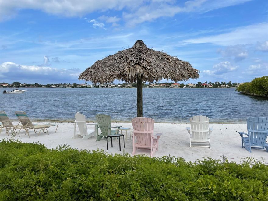 Elevate your lifestyle with your very own Intracoastal retreat! This charming 2-bedroom, one-bathroom condo offers an inviting, open floorplan with a patio to view the beautiful sunrises. Unit also offers 3 storage units within the building and newer appliances that can be controlled through SmartHQ app.This waterfront community offers exclusive amenities, including a gym, hot tub, sauna, and community pool that overlooks the Intracoastal,  a beach, a picnic area, and a dog park.