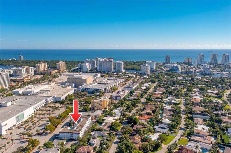 Location, location, location with no minimum rental requirements.  Welcome to Colonial Manors West. This unit offers an open floor plan, light and bright, with an updated kitchen and baths. Unit has impact windows in addition to exterior shutters. Colonial Manors West is located behind the Galleria Mall and is walkable to restaurants, shops, the supermarket and under a mile to Fort Lauderdale beach.  This well maintained building includes an outdoor pool, bicycle storage rack and common area laundry.  Unit 112 is located in the building to the west of the pool/courtyard; it is a first floor unit. There is one assigned parking space as well as multiple guest spots. Colonial Manors west allows short term rentals and can be rented as an Airbnb. This building does not allow pets.