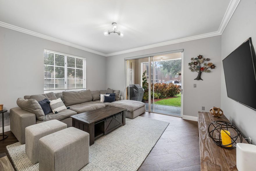 Exquisite 2-bedroom, 2.1-bathroom townhouse in Saint Andrews at the Polo Club, the premier apartment community in Wellington. Renovated to perfection, this stunning unit offers the luxury of a house and the comfort of an apartment. As one of the rare corner units, it features its own attached garage! The remodeled kitchen boasts top-of-the-line black stainless steel appliances and the finest finishes. Just off the kitchen is the open and bright dining and living area with a covered patio. The second floor features two suite bedrooms: one with two full-size beds and its own bathroom, and the master suite with a king-size bed, its own bathroom, and a covered patio. Conveniently located near all equestrian venues. Impact windows were just installed. Call today to schedule a showing!