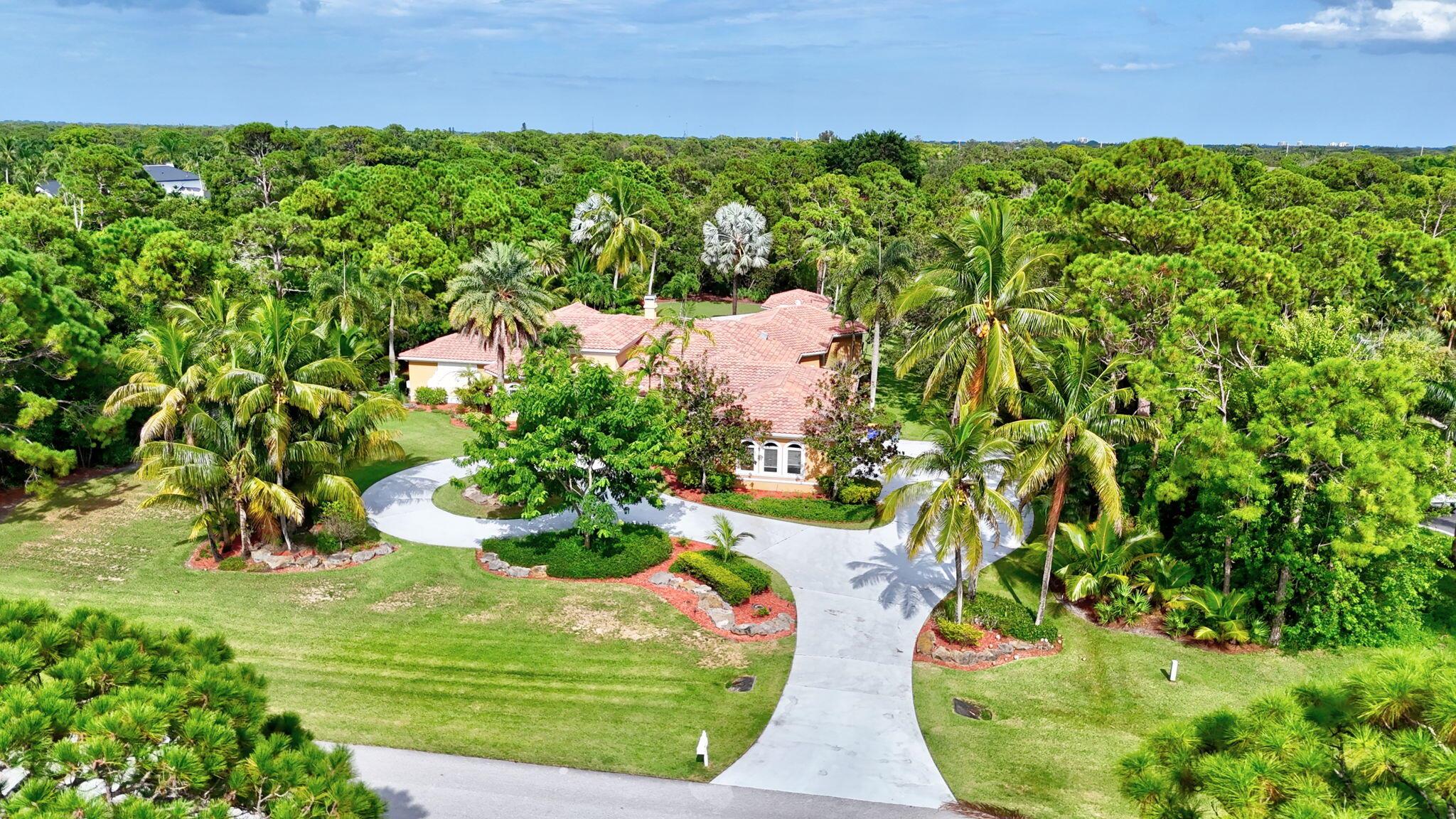 Welcome to this Gem in Jupiter ! This stunning single-family estates sits on approx 1.6 acre , offering privacy, comfort, and flexibility. MAIN HOUSE offers 4 spacious bedrooms, 3.5 bathrooms, Large Master Suite with luxurious bathroom and dual walk-in -closets. Open living spaces perfect for entertaining.GUEST HOUSE: 1 Bedroom ideal for visitors or extended stays.OUTDOOR OASIS: Sparkling pool & relaxing Jacuzzi; Expansive yard for gatherings & Leisure. This unique Rental Opportunity allows you to choose between seasonal or annual lease- furnished or unfurnished- to perfectly suit your life style.Located in highly sought-after Jupiiter, this home offers both tranquility & convenience close to main highways but yet nestled in a gated community.