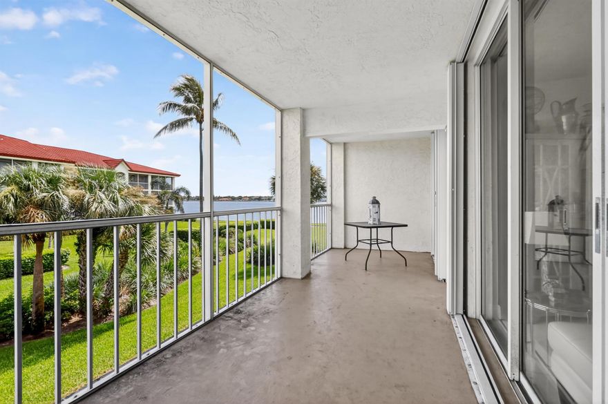 All Florida's finest living in this gorgeous 2 bedroom/2 bath, second floor condo with a spectacular intracoastal view from it's own screened balcony. Updated, light, bright spacious unit in Half Moon Bay offers a wide variety of amenities - 2 resort style pools, walking trail, tennis, sauna, hot tub and bocce. Live in your paradise with a large open living space and your own convenient in-unit washer and dryer.  This all age gated community, allows small dogs and is FHA approved. Perfect winter get away or full time residence.