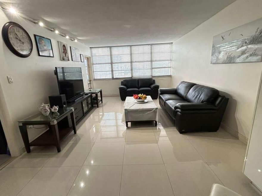 NOW AVAILABLE FOR RENT - WON'T LAST AT THIS RATE Fully Renovated Condo | Move-In Ready | Prime North Miami Beach Location This is the rental you've been waiting for. A fully gut-renovated 1-bedroom, 1-bath unit on the 5th floor, upgraded from top to bottom with quality finishes rarely found at this price point. The redesigned kitchen features premium stainless steel appliances, elegant granite countertops, and a modern designer backsplash—perfect for everyday living and entertaining. Sleek tile flooring flows throughout the entire unit, offering a clean, low-maintenance lifestyle. The spacious primary suite includes a large walk-in closet and a spa-style bathroom highlighted by a jetted bathtub. Ample storage throughout the unit adds to the convenience.