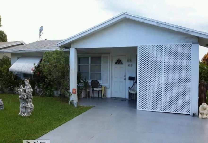 This property is located in the 55+ Community of Mainlands of Tamarac, Section 5. Priced to sell! Needs work. Being Sold AS IS. This is great opportunity to make this house your home.  Application attached.