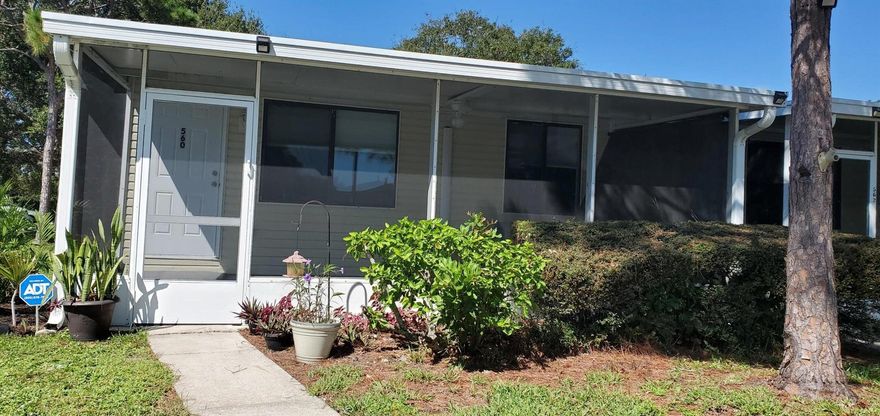LOCATION LOCATION LOCATION!!! Vero Beach's finest and NO HOPA/Rental for all qualified ages. Park right in front of your home, ONE story, no stairs to climb. You can walk/bike to Lagoon Greenway by the river. Walk to gym, bridge to Hutchison Island, bike everywhere, close to restaurants, retail shops. Nicely updated, beautiful, clean, END UNIT, very well taken care of, open floorplan, LARGE one bedroom, one bath, laundry room with washer/dryer. LARGE screened in porch with ceiling fan perfect for you to relax in also has an updated landscaping outside of IT. WATER included.
