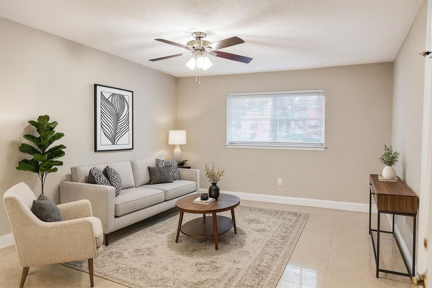 Freshly painted first-floor 1-bedroom condo featuring an in-unit washer/dryer, spacious bedroom with a large walk-in closet, and hurricane shutters. Gated, all-ages community located in Emerald Hills. Prime location near the Hard Rock Hotel & Casino, Dania Pointe, Hollywood Beach, and major highways (I-95, 595, Turnpike). Pet-friendly. Community amenities include a pool, gym, tennis courts, BBQ areas, playground, and a paved walking path.