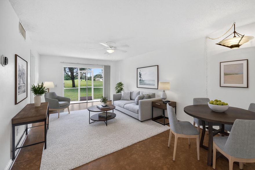 Wake up to peaceful golf course views from this rarely available first-floor 2BR/2BA condo in Arrowhead. Enjoy a screened patio that feels like your own private retreat. Newly renovated and move-in ready with stainless steel appliances and a comfortable, open layout. Features include cork flooring, hurricane shutters, Ring doorbell, smart thermostat, and an extra primary closet. All-ages, pet-friendly community with only a 6-month ownership requirement prior to leasing. Amenities include clubhouse, pool, tennis courts, and extra storage. Prime Davie location within walking distance to Dunkin, Starbucks, Whole Foods, and Trader Joe's, plus easy access to shopping, dining, highways, and universities.