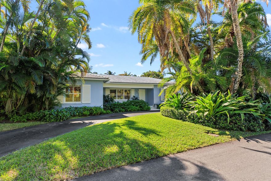 Enjoy the PB lifestyle now in this charming home or as you start planning to build your dream home on this generous 12,600 SF lot.  Classic PB Bermuda style in prime northend location with the largest private oceanfront cabana in Palm Beach, exclusively for Mockingbird residents.  Light filled rooms and a large covered patio with a spaious pool deck surrounded by mature plantings and screening provide ultimate privacy for pool side entertaining or family time.  Also easy access to the Lake trail.  Rarely available.   This won't last long!!