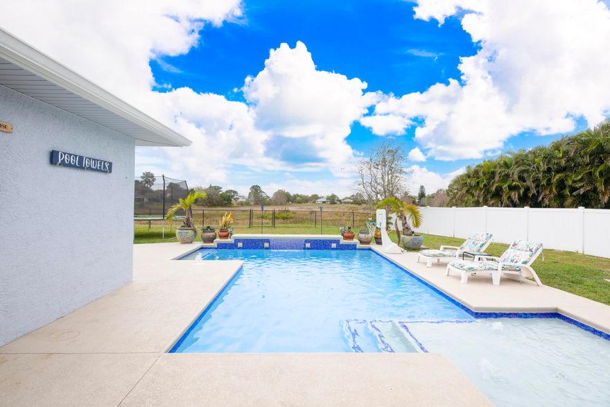 Move-in ready 4-bedroom, 2-bath home featuring an open floor plan, upgraded appliances, and designer finishes throughout. Enjoy your private saltwater pool (2017) with peaceful preserve views—perfect for relaxing or entertaining. The oversized laundry room offers extra storage, and the garage includes a split A/C system for a workspace or gym. Recent updates include a new pool pump and new water heater.

A bright, comfortable home with modern upgrades and a quiet setting—ideal for everyday Florida living.