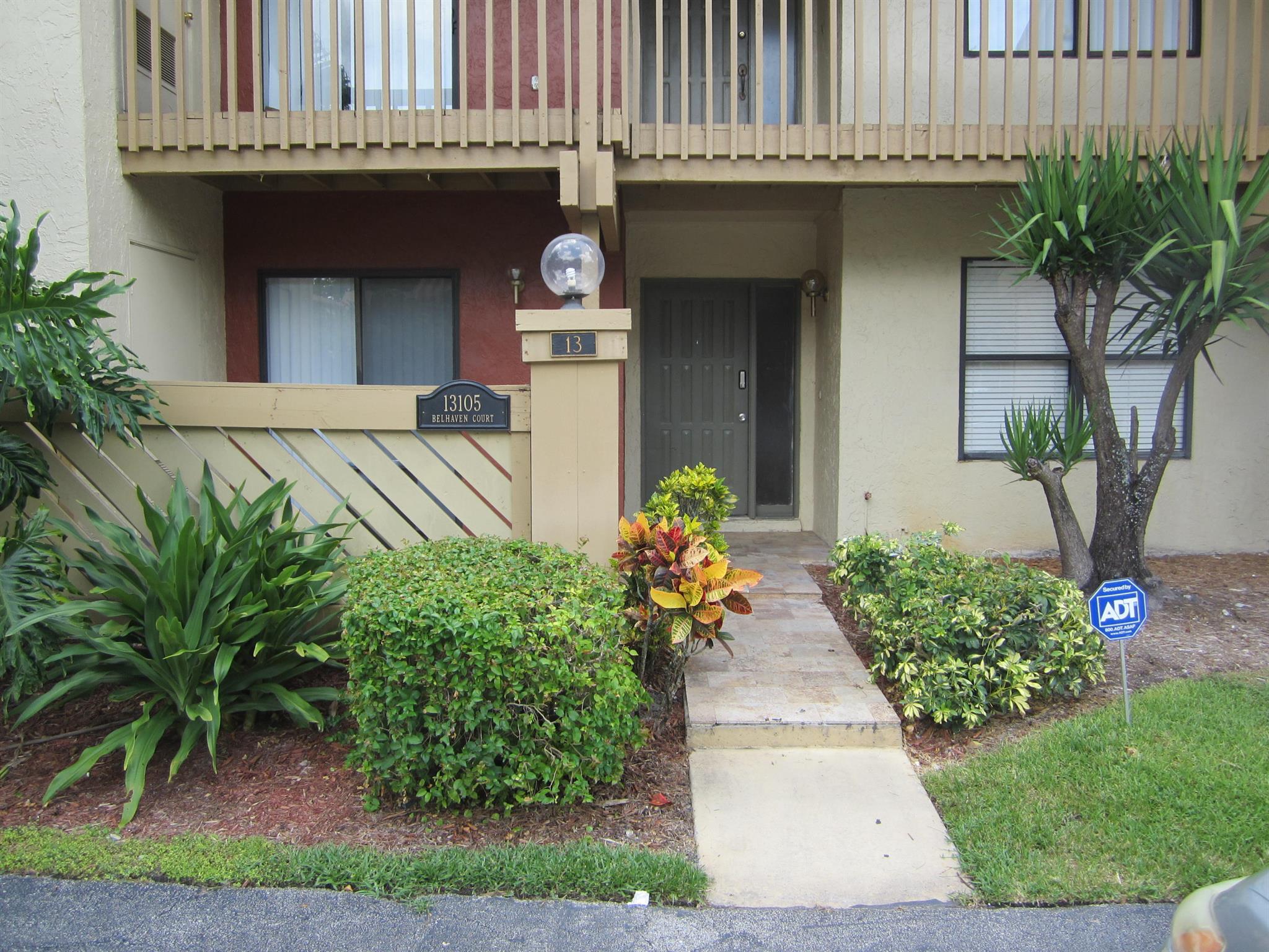 Great location. Charming 3 bedroom 2 bathroom condo in the heart of Wellington. This ground floor unit is bright and inviting, has a screened patio, storage room and indoor washer and dryer. Situated in the tree nestled community of Sheffield Woods, within walking distance of the community pool.