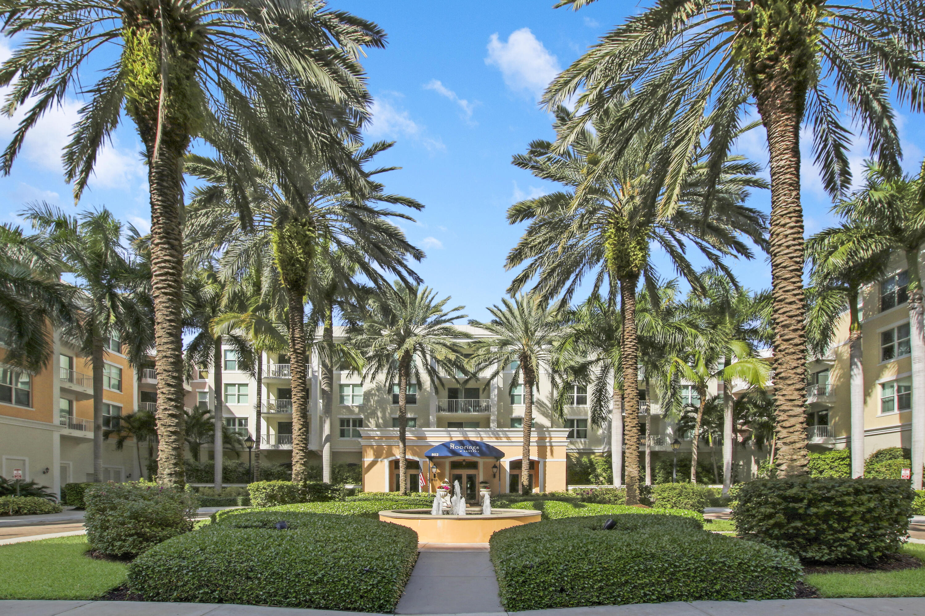 Welcome to the Moorings luxury condominium living on the water. This tree lined community offers two heated pools with spa's, fitness center with sauna's, business center, recreational area with billiard table, marina views from pool area, and much more. This second floor unit has been well maintained and is a pleasure to view. Spotless from top to bottom and pride of ownership will be noticed the moment you enter. Large rooms are light and bright and flow very nicely. Walk-in closet in bedroom, beautiful balcony overlooking the fountain and landscape. Nice big windows to let the natural light in, well maintained kitchen, dining area, washer & dryer in the unit. Pet friendly community that would make a great investment. A cafe' and wine bar in the community are just steps away.