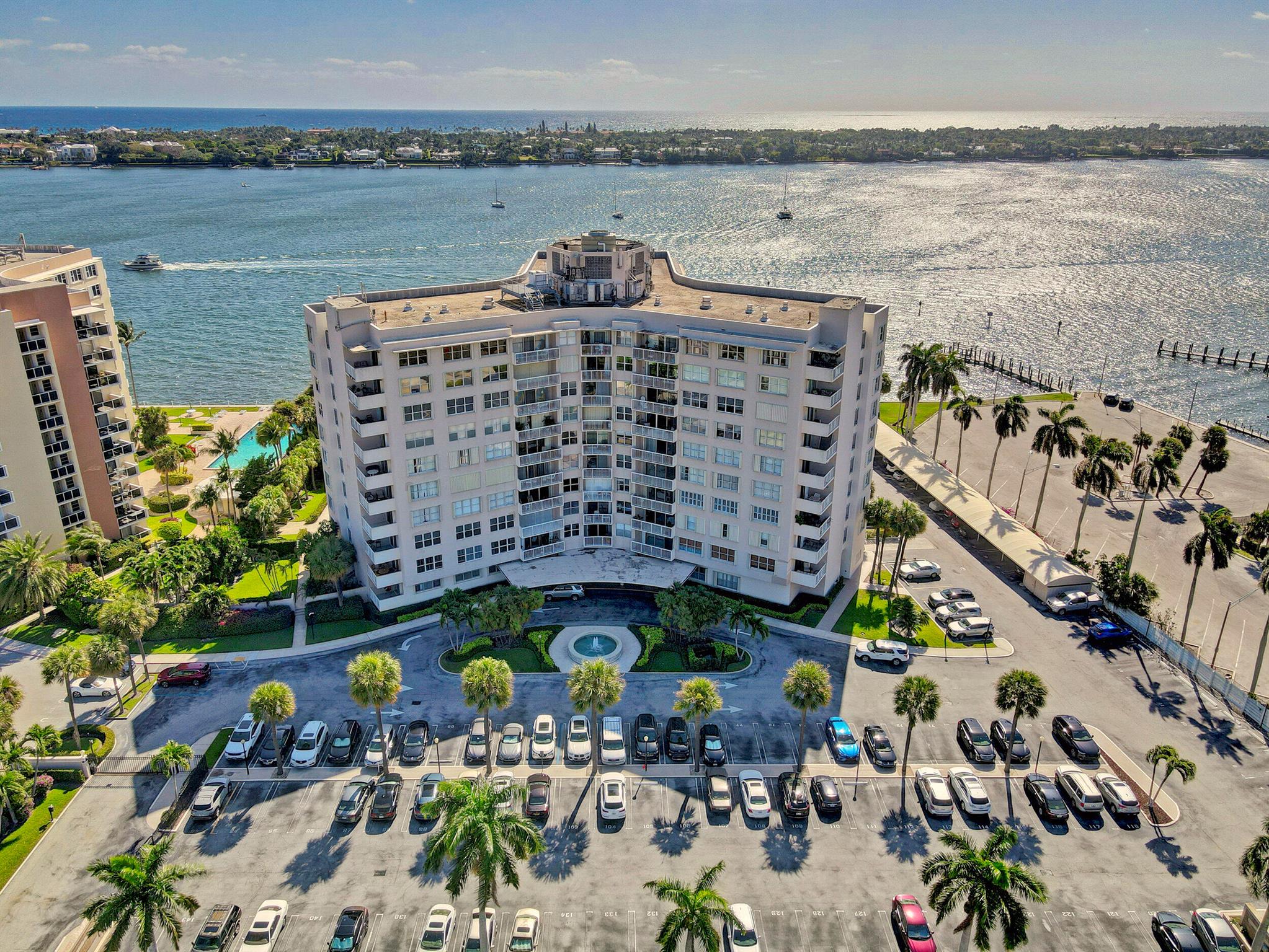 Wake up in paradise at this completely remodeled three bedroom/2 bath condo directly on the Intracoastal. Watch the sunrise from every room or kick back and relax in the heated community pool. Outfitted with designer furnishings and finishings with the help from one of the area's top interior decorators, everything you could need is provided for you. The Portofino building is a full-service building that offers a 24-hour doorman, security, and is gated. Located minutes to Palm Beach, downtown West Palm, shopping, restaurants and the beach, the location is IDEAL!
