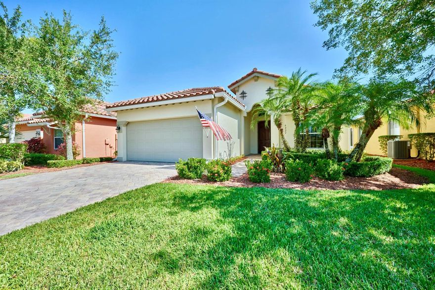PRICED TO SELL & MOVE-IN READY! MODERN, BEAUTIFUL & thoughtfully designed, this home is packed w/BIG-TICKET UPGRADES! STUNNING 3BR/2BA/2CG 2010-built home offers ≈1,900sf under A/C, ≈2,500gross sf w/cathedral ceilings, diagonal tile, OPEN-CONCEPT living & split/split-bedrm layout. 2024 (unused): new BR carpet, SS Whirlpool appls, LED lighting, prof painted full interior. 2023: exterior sealed/painted. 2020: SS fridge. 2019: HVAC. WOODFIELD, PREMIER 55+ LUX RESORT STYLE COMMUNITY boasts staffed clubhz, pool/spa, tennis, billiards, fitness ctr, movie rm+, active social calendar+. LOCATION MAINLAND: walk to shopping malls, dining, theatres. Utilize top med care incl Cleveland Clinic. ISLAND: Drive to beaches, boutiques, fine dining, art, VB Museum+. EAT, PLAY, LIVE VERO BEACH! MUS