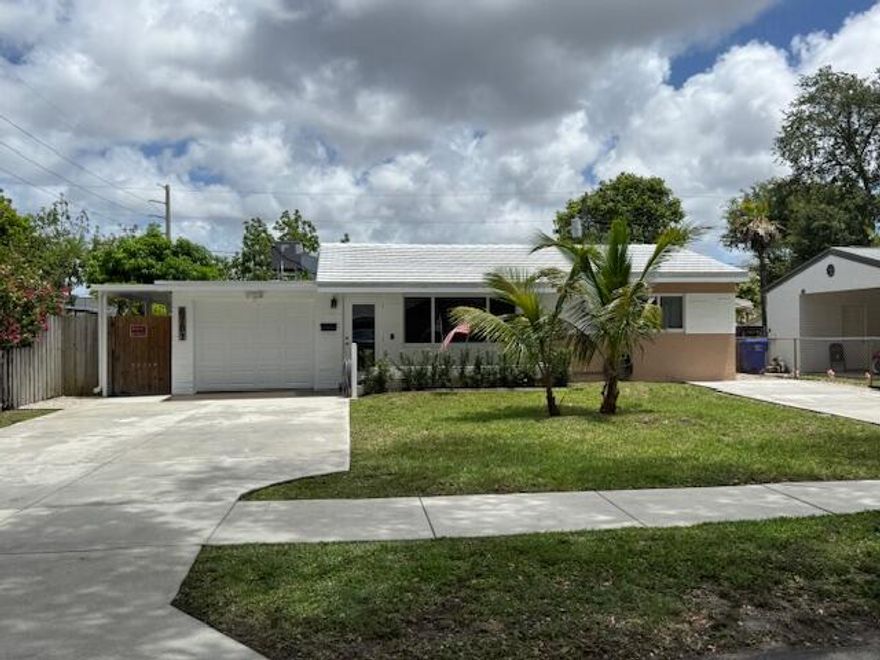 Location! Location! Great Centrally located Newly Renovated property . Flexible living space, and convenient access to schools, parks, shopping, dining, and major transportation routes. Property Features: New vinyl plank flooring with new baseboards. New Hurricane Impact-Rated Front Windows and Door along with inside door leading to garage. Florida Room has Jacuzzi and private exterior access. Freshly painted interior and exterior. Spacious backyard has 10x20 shed. New A/C and Flat roof (400) sq ft permitted in 2022. Concrete Driveway with parking for up to six vehicles. Location Highlights Close to T.Y/ Park, Hollywood Beach, and Dania Beach Near Memorial Regional Hospital and Seminole Hard Rock Hotel & Casino Easy access to Ft. Lauderdale Hollywood Intl. Airport, the Turnpike, and I-95