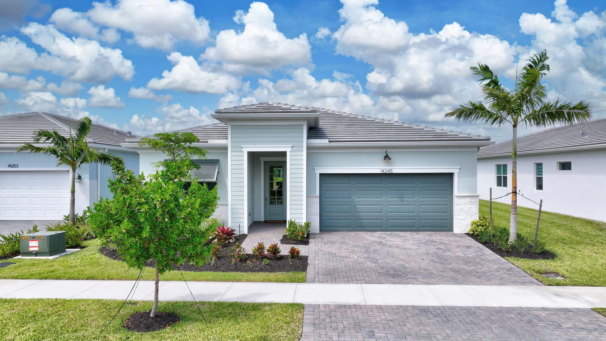 Motivated Seller. 1-story, lakefront home located in the highly sought-after, gated community of Seville! This spacious residence offers 4 bedrooms, 3 full bathrooms, and a 2-car garage. Built in 2024, the home boasts an open-concept floorplan with a generously sized kitchen that flows into the main living and dining areas.Bedrooms 2, 3, and 4 each feature access to full bathroom, while the private owner's suite is situated at the rear of the home and includes a walk-in closet and a luxurious en-suite bath. Soft close cabinets throughout the home and pullout drawers in kitchen. Plantation shutters throughout. Large fenced-in backyard. Premium interior paint. Seville residents enjoy a lifestyle and recreation, with beach club pool oasis, basketball, pickleball, and more!
