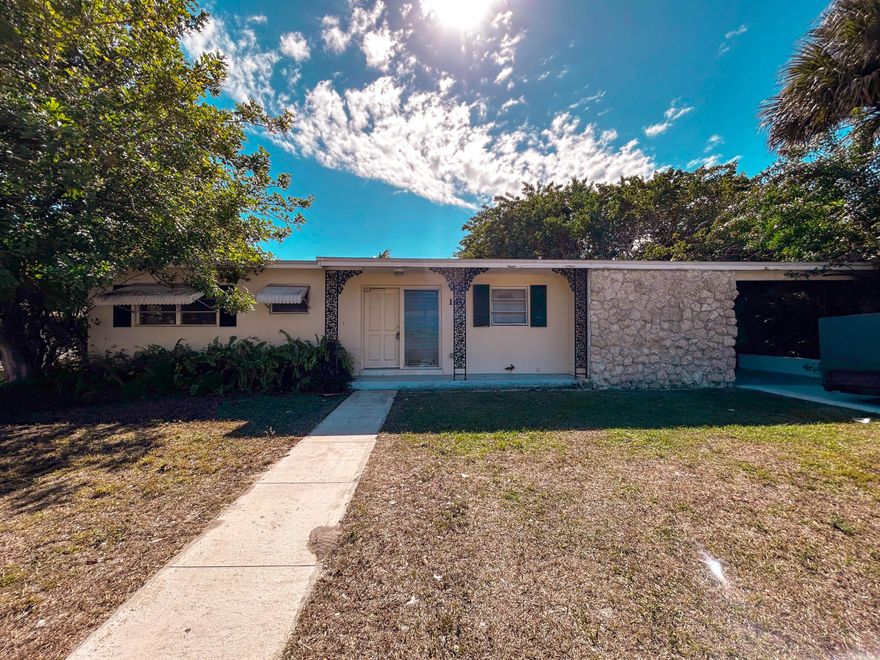 Investor opportunity! This CBS 2/1 single-family home offers a functional layout with a Florida room and a fenced open patio, providing flexibility for future improvements. Perfect for buyers or investors ready to bring their own updates and design vision to life, and conveniently located on Prima Vista with easy access to shopping, dining, and major roadways. A great opportunity to add value. Sold AS-IS. Cash or Hard Money only.