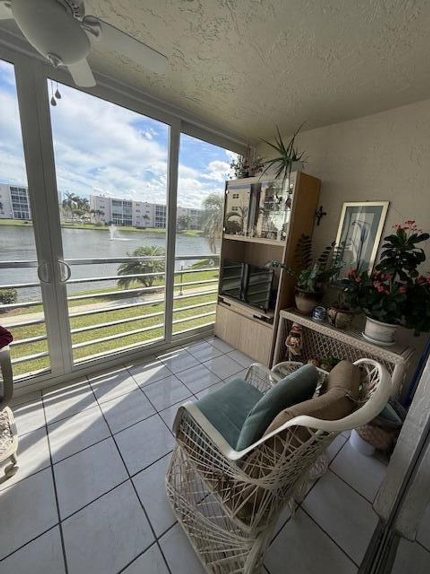 Turnkey large 2 bedrooms, 2 bathrooms condo, east of US1, 1 mile from the beach, centrally located 5 minutes to Cruise Port and Fort Lauderdale Airport. Walking distance to Restaurants, Starbucks, Publix, Walmart, Markets, Casino and State Parks. Beautiful remodeled, impressive views of lake from screened in porch with hurricane proof glassed sliding doors. South Exposure and Saltwater Heated pool, large community room with activities and completely remodeled unit. NEW A/C, HEPA FILTER AIR & WATER PURIFIER throughout, TANKLESS water heater. NEW roof, NEW elevator, NEW paved parking lot, beautifully maintained community. Deeded parking spot right outside the unit and tons of guest parking. Well-kept building and community. Roof, Painting and Parking lot done in 2023. Furnished/Unfurnished.