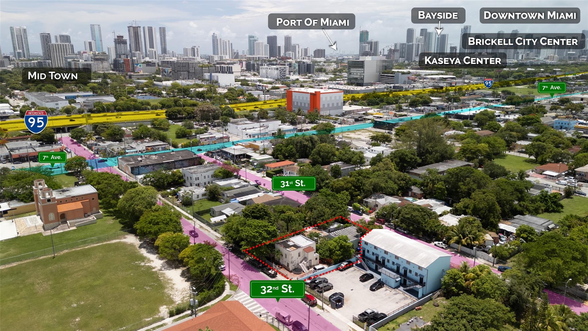 GREAT opportunity to own in one of the Hottest zip codes in Miami. Units are mostly under rented in value, so tons of room for potential growth or redevelopment. This property sits on 14560 sq ft lot and 3 separate structures 100% occupancy. Units are Larger than tax roll. PLEASE do not disturb tenants at ALL. Property is located right off 7th avenue. Walking distance to Wynwood Design District, tons of restaurants and places for entertainment. New projects going on in the surrounding area currently generating $9,600.00 a month collect income while waiting on plan approvals Zoned T4-R.