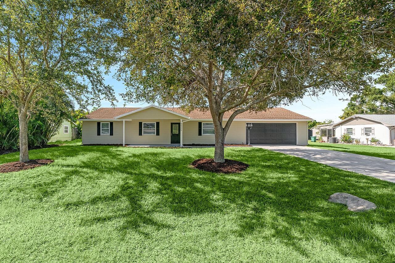 Welcome to this beautifully remodeled private pool home tucked away on a quiet street. Newer roof & AC! This home comes headache free as all of the renovations are done! Enjoy a recently updated kitchen & bathrooms, new flooring, fresh paint, new ceiling fans/blinds/hardware/lighting and more fun extras throughout. The split floorplan is desirable and the primary is completed with a walk-in closet and en-suite bathroom. The inside laundry room offers convenience and everyone is sure to love the spotless & spacious garage. The flow to the indoor/outdoor space is flawless with a generous screened lanai leading to the private pool. You found the ONE! FHA after 9/26/25.