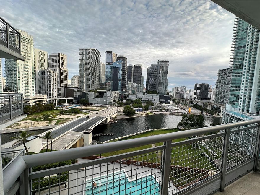 The Wind Condo offers the best views of the Miami River, Biscayne Bay and City Skyline. Fall in love with this very spacious 1-bedroom residence with large balcony, granite kitchen with stainless steel appliances, and floor to ceiling sliding glass doors. Washer and dryer inside the unit. Water, cable and internet included. All Ages. Building amenities include pool, hot tub, theater, and meditation room, state-of-the-art gym, racquetball court, sauna, party room & children's playroom. Gated community with 24/7 security and valet. Walk to Brickell City Center, Merry Brickell, Downtown and Bayside with easy access to highways.
