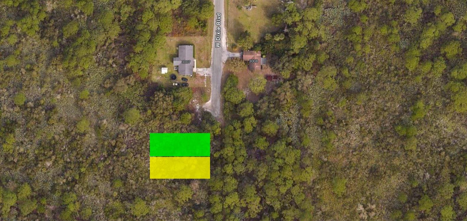 This is one of two lots that are being sold. This lot is depicted in the green rectangle and star locate in the pictures. The second and separate lot is depicted using a the yellow rectangle and star. These lots can be sold together or individually.