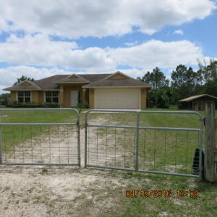 Beautiful 3 bedroom/2 baths, 2 car garage home built on a beautiful lot with separate 1000 sq. ft. 2 horse stable with adjacent tack room.  The house is fully renovated and features vaulted ceilings in the living room, tile floors and carpeted bedrooms.  Spacious kitchen with upgraded stainless steel appliances and granite counter tops.  Separate laundry room with washer and dryer. 
Move in requirements:  Security/damage deposit equals one month's rent and 1st. month advanced rent.  Credit and criminal reports required. Rental history. Proof of income showing ability to pay in the form of pay stubs or other source.  Pets restricted.  Non-refundable $500 pet deposit.
Tenant responsible for lawn and water softener system maintenance.