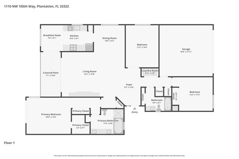 Tiny photo for 1110 NW 105th Way, Plantation, FL 33322 (MLS # B26028202)