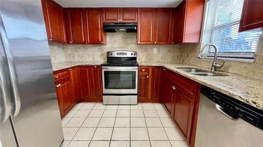 This 3 bedroom 2 bath triplex is a great find! It features freshly painted walls, tile throughout, an upgraded kitchen with stainless steel appliances, and upgraded baths. The master bedroom has a walk in closet, which is a great bonus. The free laundry facility is a great convenience, and the community swimming pool. NO PETS. 1st and 2 Security Deposits to move in. Professionally Managed by Home Solutions Property Management. AGENTS PLEASE REVIEW BROKER REMARKS WITH YOUR CLIENTS PRIOR TO SHOWING