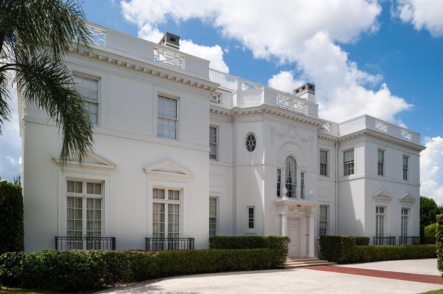 First time on the market in 50 years, The First Winter White House, ''Southways,'' built in 1920, is a Beaux Arts mansion set on 1.3 acres, located in the desirable center of town in Palm Beach, just one house from the ocean. The home is centered on its three lots, providing the ultimate in privacy. Subdivision of one of its lots is possible. The house has a high elevation (no flooding and makes renovation, if desired, easier). The interior is very bright with large rooms and a great floor plan. Enjoy high ceilings (overall cubic feet/volume) that can't be built today.   Visit website at www.southways.info for further description, specs, floor plan, survey and to view the gallery of photos.
