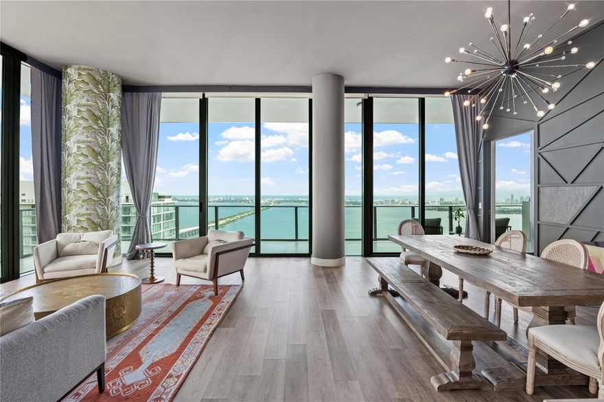 100K PRICE REDUCTION Corner Penthouse with 951 sq ft of a wraparound balcony. Relax in your outdoor jacuzzi while taking in one of the prettiest views of Miami. 4 bedrooms, 4.5 bath unit contains high-end Italian kitchen finishes, Subzero refrigerator and Wolf appliances. 2 assigned parking spaces. 
Gran Paraiso is one of the best centrally located buildings in Miami. Minutes to I-95, MIA, the beaches, Design District and more. When you live at Gran Paraiso, you are living at a resort. 100ft lagoon shaped pool with towel service, tennis courts, a state-of-the-art gym, a hammam, kids' playroom, a dog park, you'll have to see for yourself.

Also available for annual FURNISHED RENTAL:$21,900 a month

Minimum of 31 day lease up to 3 times per year. Every 365 days