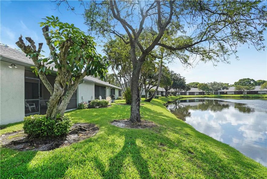 Rarely available waterfront Karanda IV villa. Corner unit, vaulted ceilings, split bedrooms, open floor plan, eat in kitchen and dining room / living room combination, laundry room with full sized W/D. 1 assigned parking space, guest space outside front door. One pet allowed up to 25 lbs, $250 pet fee. 2 Maintenance fees in the Township, Karanda IV is $446 Month & Township is $166 Quarterly. 2 year rental restriction. Some furniture may stay for seller's convenience. HOA requires 650+ credit score, clean background, no evictions.