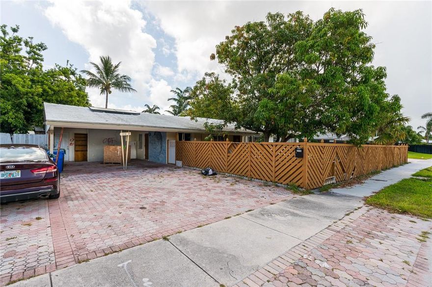 Prime investor opportunity in highly desirable Coral Ridge neighborhood! Currently a legal duplex with additional unit. Pool refinished recently with diamondbrite. Interior is already gutted and ready for renovations. Property is zoned RD-15, so ideal zoning for developers looking to build new construction. Lot is just over 10,000 square feet, and survey is available upon request. You have many options with this one! Property is being sold AS-IS. Only Cash or Hard Money Offers will be considered, submit your highest and best right away before you miss this rare investment opportunity!