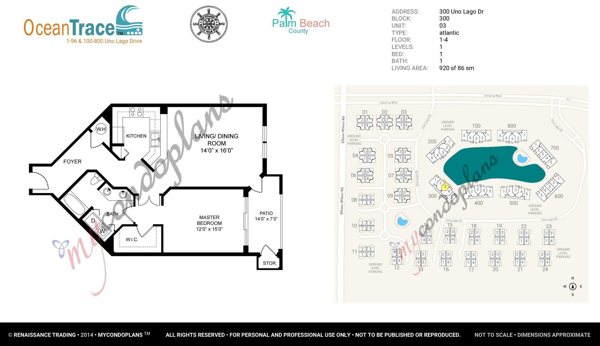 OCEAN TRACE CONDO - Residential Lease
