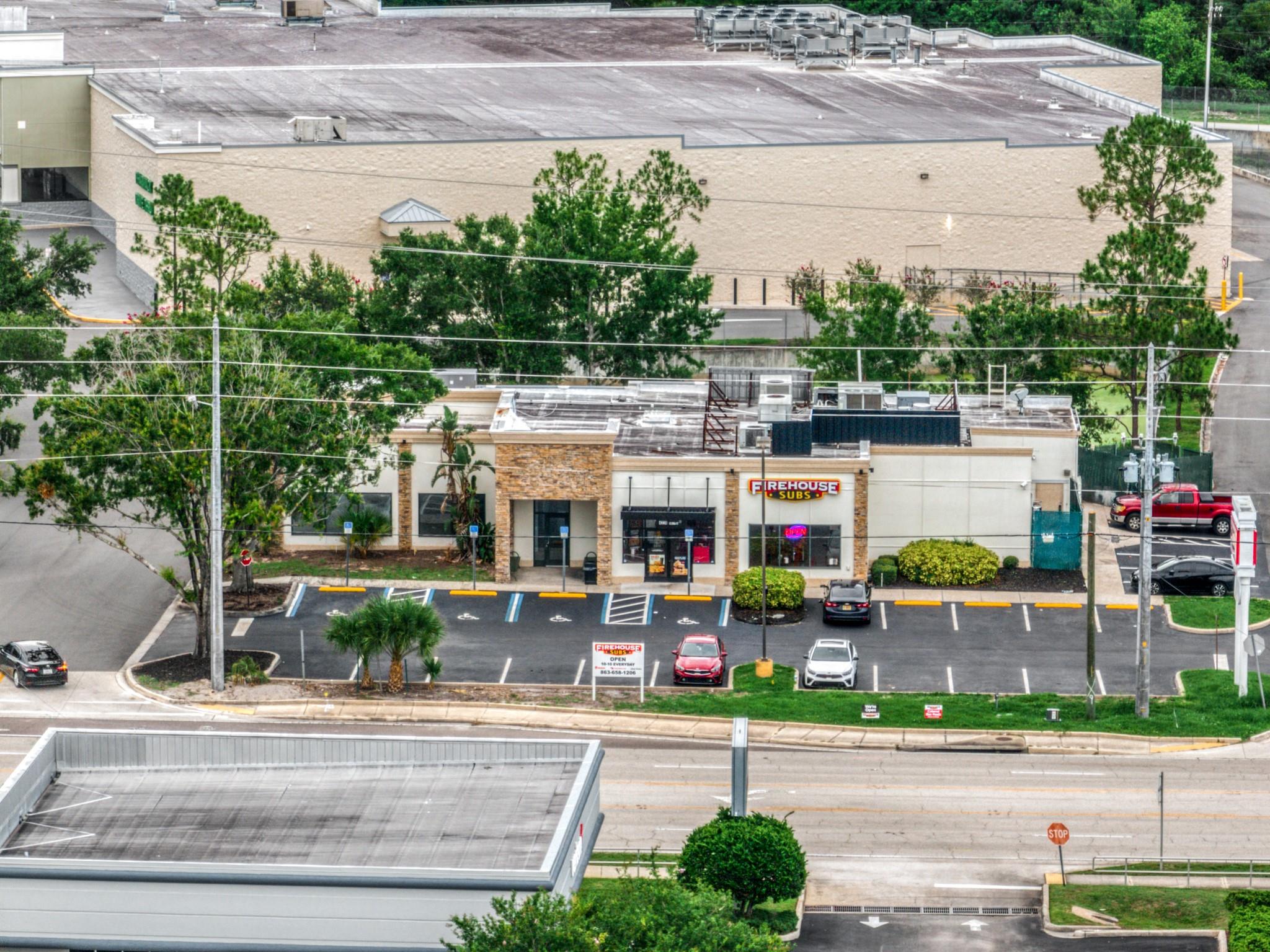 An exceptional opportunity to acquire a stabilized, Fully Leased Retail asset in the heart of Sebring, Florida. Located on an outparcel of Fairmont Plaza (anchored by Publix), this ±4,789 SF freestanding building is home to two tenants. Firehouse Subs occupies 2,789 SF. A Florida licensed Cannabis dispensary occupies the remaining 2,000 square feet. The Property offers investors stable income income, excellent visibility, and prime positioning.
The Property features exceptional fundamentals: dual pylon signage, high parking ratio, modern construction (built 1999 renovated in 2025), and excellent access via Sebring Parkway. Surrounded by national retailers including Walmart, Home Depot, Winn Dixie and major QSRs, this property benefits from an exceptional location and vehicle traffic.