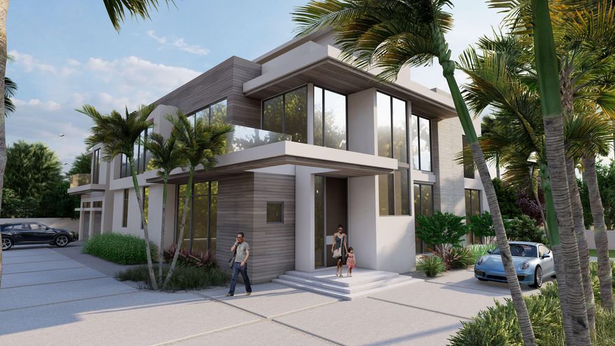 Designed by Randall Stofft Architects, built by Compson Homes, and styled by Lesly Maxwell Interiors, this residence is a modern sanctuary that blends sleek design with natural textures and bohemian influences. From the moment you enter the striking two-story foyer, expansive windows, and clean architectural lines create an inviting yet sophisticated ambiance. The great room, bathed in natural light, seamlessly connects to the covered loggia through oversized sliding doors, allowing for effortless indoor-outdoor living. A gourmet kitchen centered around a stylish eat-in island is complemented by premium stone countertops and a fully built-out pantry. The club room, complete with a wet bar, offers the perfect space for entertaining, leading directly to an outdoor terrace. Outside, this home is an entertainer's dream. The tranquil backyard boasts a resort-style pool, spa, sun shelf, and firepit, evoking a private resort experience. A summer kitchen featuring a 36-inch stainless steel grill, refrigerator, and ice maker makes outdoor dining effortless. The lush, illuminated grounds enhance the striking modern design of this coveted corner-lot residence. Control4 smart home system automates every detail of this estate, and is masterfully curated to deliver a lifestyle of unparalleled sophistication and comfort. Buyer to pay documentary stamp taxes on the deed and title insurance.