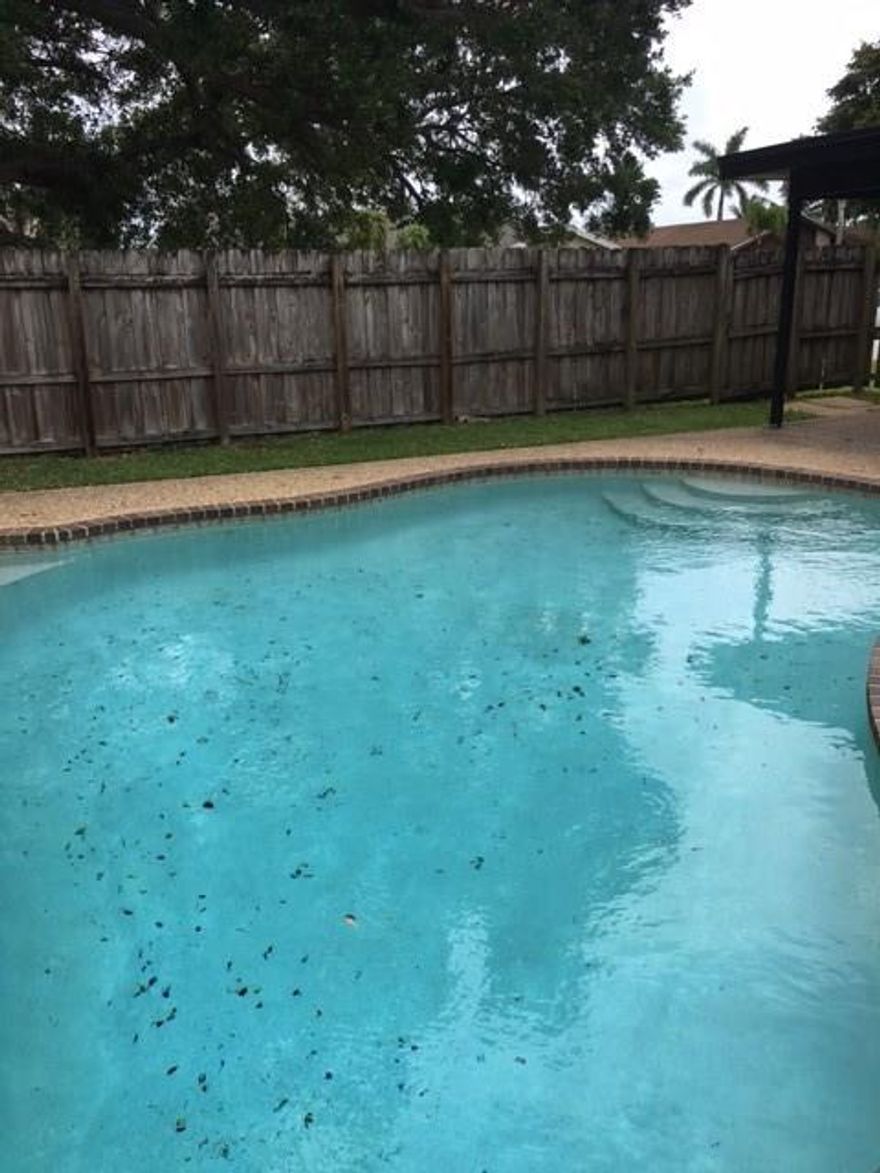 Come see this great, large home on a corner lot, beautiful pool area for entertaining, 5 bedrooms, master has it's own suite, with living room and bathroom, great for the in-laws. New kitchen last year with stainless steel appliances. Quiet neighborhood close to Rock Island Road.