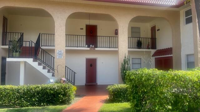 Bight and clean 2/2 2nd flr unit in 55+ community. Washer & dryer may be installed in unit but it will increase the rental price if it happens. Close to clubhouse with pool, gym, activities and much more. Bus service to strores and medical plazas. Close to the turnpike and I 95. 20 minutes to malls and beaches. Publix and Walmart in walking distance.