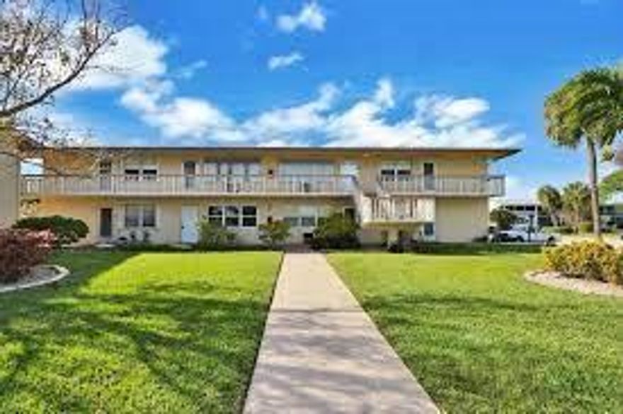 EXCELLENT 2ND FLOOR OUTSIDE CORNER UNIT WITH EXTRA WINDOWS EQUAL LIGHT & BRIGHT LIVING*BEDROOMS OPEN TO PATIO WITH SERENE GARDEN & WATERVIEWS*CENTRAL AC 2016*TILE FLOORING THROUGHOUT* ACTIVE ADULT LIFESTYLE AMENITIES INCLUDE: LARGE POOL*EXERCISE POOL*CARD ROOM*TABLE TENNIS*EXERCISE ROOM*BOCCE*TENNIS, RACQUETBAL*1,200 SEAT MOVIE THEATER & BUS SERVICE.
