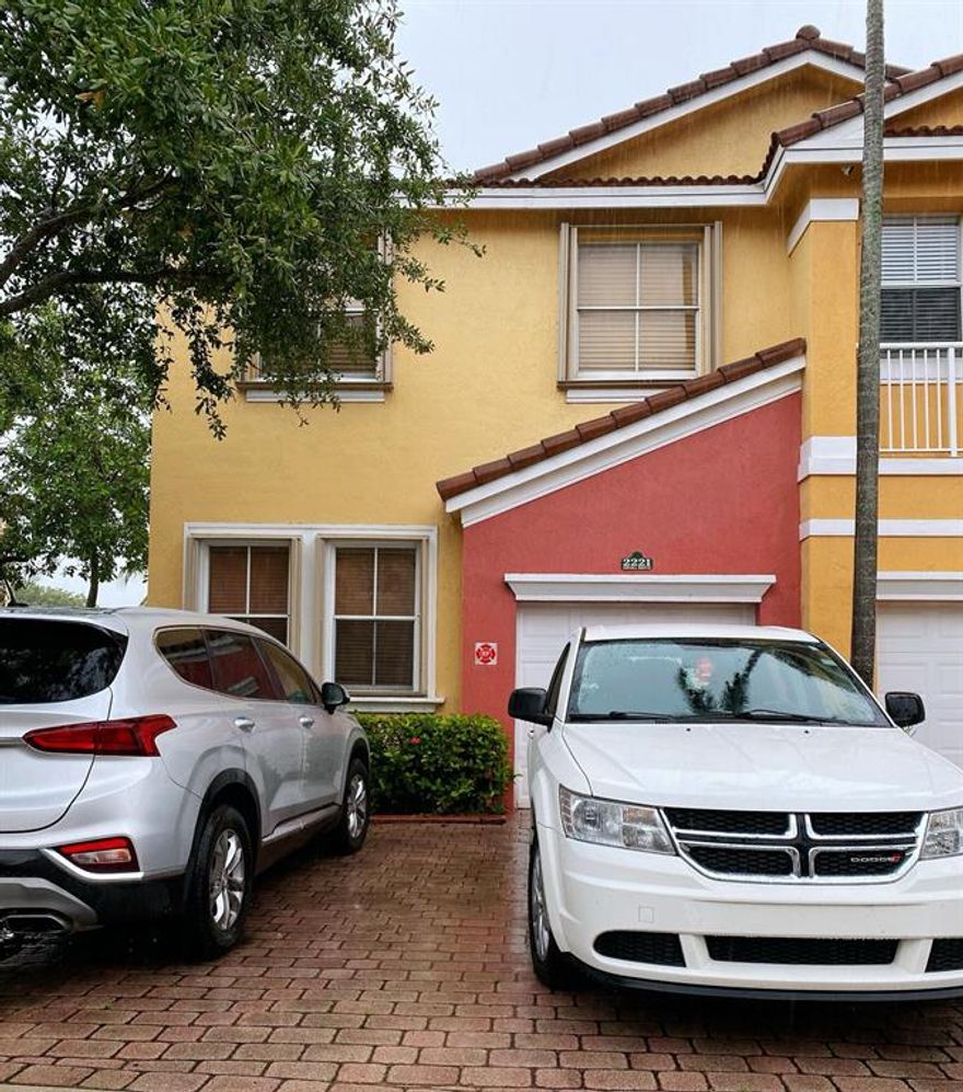 Awesome End unit 4 bedroom townhouse overlooking lake with attached 1 car garage. two parking space outside of garage. Separate living room. Granite in kitchen. Wood cabinets. Tile floor through out whole house. Accordion Hurricane Shutter guard all windows. First, last, security and one month worth of rent for HOA deposit to move in. Small pet considered with a non-refundable $350 pet fee. Gated community. Great schools. Close to all shopping.