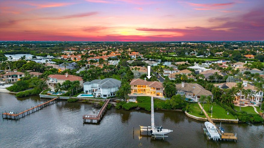 Opportunities along the prestigious Intracoastal Waterway within Jonathan's Landing, on exclusive Casseekey Island, are exceptionally rare—especially under $10 million. This remarkable residence commands unobstructed, forever views of the Intracoastal, offering a front-row seat to Jupiter's most captivating waterfront sunsets and tranquil boating lifestyle.
Meticulously maintained, the home spans approximately 4,381 square feet of living space and features four bedrooms, five full and one half baths, and a spacious three-car garage. A 2023 roof, hurricane-impact windows and doors, and three new air-conditioning systems provide peace of mind, while 22-foot soaring ceilings in the grand great room frame breathtaking water views the moment you enter. SEE ADDENDUM The thoughtfully designed split floor plan offers both openness and privacy, creating the perfect balance for everyday living and elegant entertaining.

Nestled within one of Jupiter's most distinguished country club communitieswhere membership is available but never mandatorythis residence blends exclusivity with convenience, just moments from I-95, the Florida Turnpike, Palm Beach International Airport, and Jupiter's finest dining and shopping.

An exceptional value in a premier waterfront setting, this is a rare opportunity to secure refined Intracoastal living in one of Jupiter's most coveted enclaves. Schedule your private showing and experience the lifestyle reserved for the fortunate few.