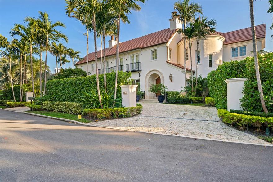 Stunning 6 bedroom 6.2 bathroom Mediterranean style north-end home on over-sized lot (18,191 sq. ft.). This spacious home was primarily designed around a beautiful courtyard complete with loggia, heated pool/spa and fireplace. Other features include 3 car AC garage, 100 KW full house Kohler generator, elevator, separate guest house, impact windows & doors.