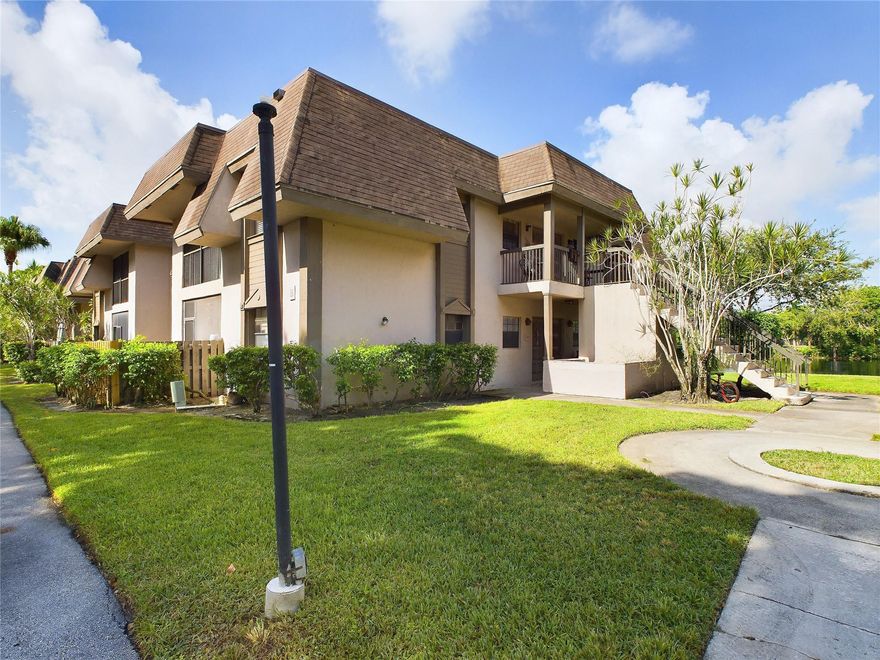 Completely renovated condo just hit the market for rent in the Grenadier Lakes at Welleby in Sunrise! Pride of ownership shines throughout the unit. This lake-front condo features 2 bedrooms, 2 bathrooms and 925 square feet of brilliant living space, and water-proof luxury laminate floors throughout. The kitchen comes equipped with cherry wood cabinets, granite counter-tops, recessed LED lighting and track lighting, beautiful mosaic glass tiles backsplash, and a stainless-steel fridge and stove. The pendant lighting in the dining room shines bright. The enclosed and covered patio provides panoramic lake views and majestic sunsets. The master-suite has a spacious walk-in closet plus attic storage, and a sliding glass shower enclosure with floor to ceiling tiles. This is a must see!