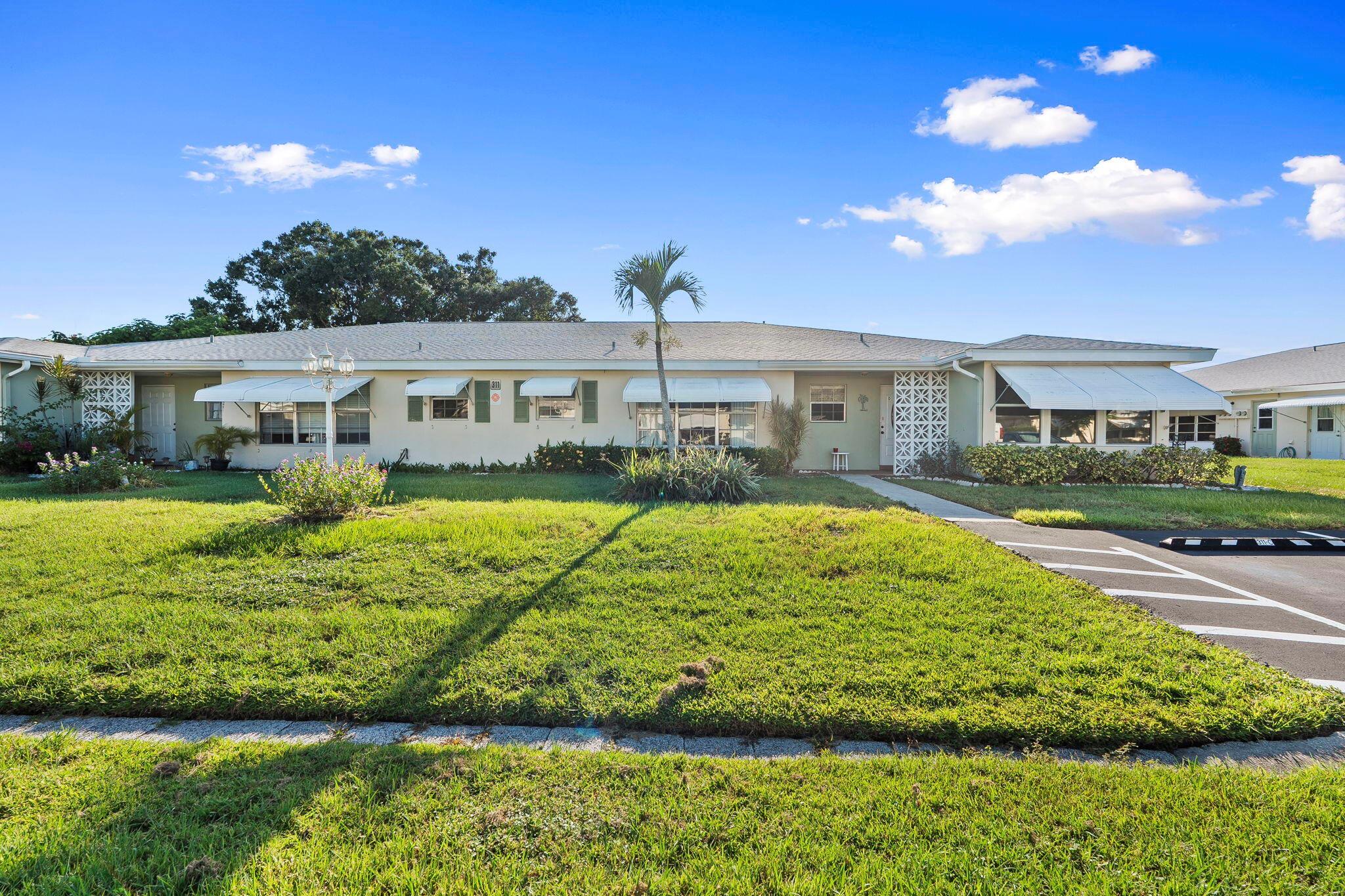 Freshly painted and move-in ready, this 1-bedroom, 1.5-bath condo has everything you need. It features tile floors throughout, an updated kitchen and bathrooms, and a step-in shower in the master. The Florida room is tiled and air-conditioned, giving you extra space to relax year-round. Enjoy access to a clubhouse, heated pool, and shuffleboard courtsall within a beautifully maintained community designed for an active and comfortable lifestyle.