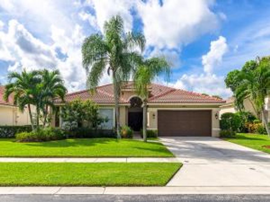 Wow what curb appeal. This is one of the most sought after models in Winston Trails.  A true 4 bedroom, 2.5 bath, 2 car garage Venice model overlooking the 13th par of the golf course. There are no rear neighbors. Open concept home with a chef's delight in this newly renovated kitchen with 42''cherry wood cabinets with soft close doors, granite countertops and stone backsplash, stainless steel GE Profile appliance, walk in pantry with matching cabinetry doors. An enormous prep island with lots of cabinets. Neutral tile throughout the living area and bedrooms (excluding master which has carpet). 2nd bathroom has been tastefully renovated. The master retreat is adorned with natural light and custom fitted closets. The interior and exterior have been recently painted. A/C is new in 2013 and